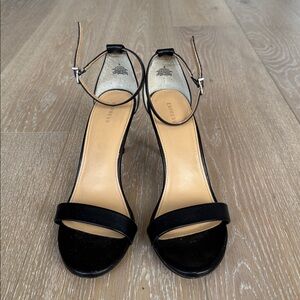 Express Black Ankle Strap Heels